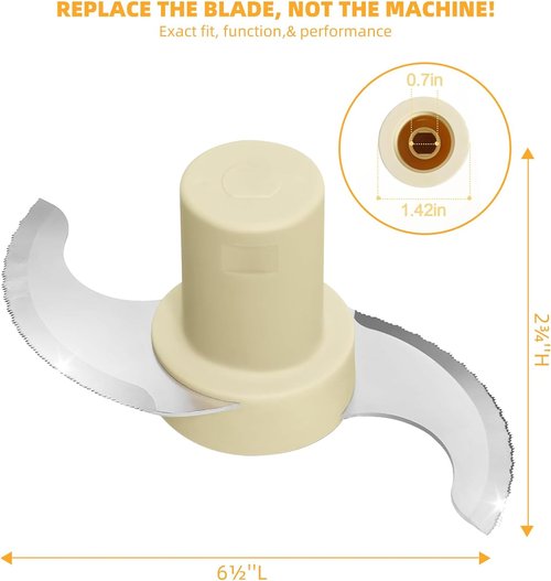 Cuisinart DLC-001TXA Steel Chopping Blade - Compatible with 14 Cup Food Processors | Durable & Efficient
