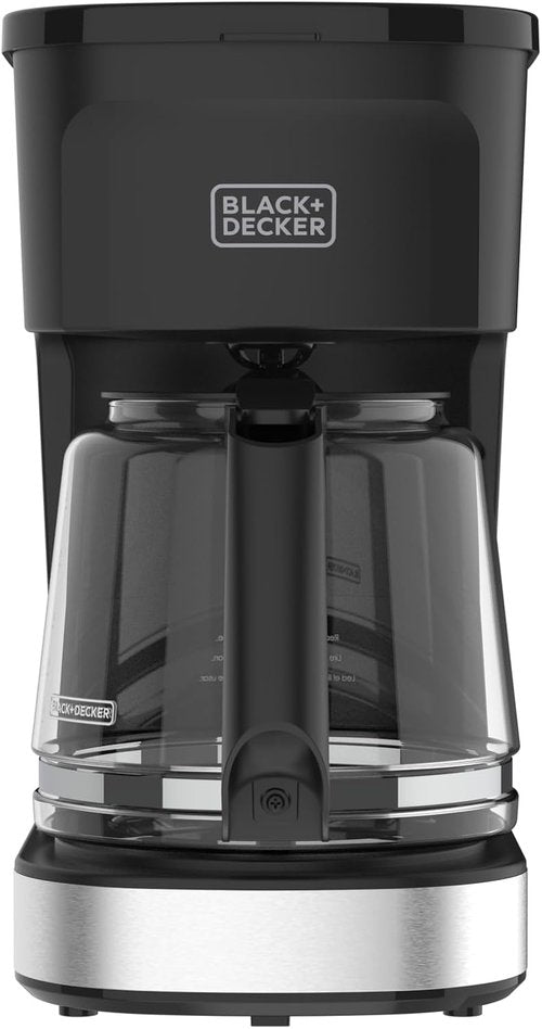BLACK+DECKER 12-Cup Coffee Maker - One-Switch Drip Design with Vortex Showerhead & Keep Warm Function