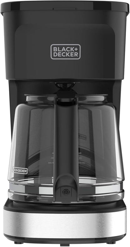 BLACK+DECKER 12-Cup Coffee Maker - One-Switch Drip Design with Vortex Showerhead & Keep Warm Function
