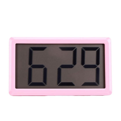 Pink Magnetic Digital Clock with Stand - 12 Hour Display, Desktop & Fridge Mount