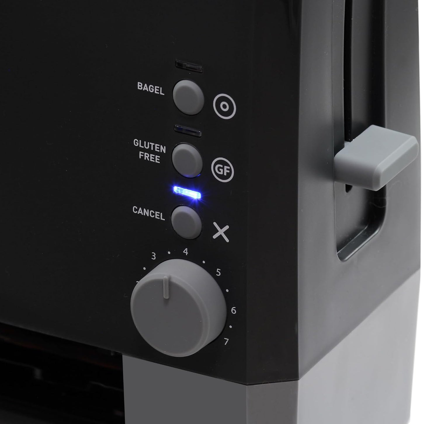 West Bend QuikServe Toaster - 2-Slice Wide-Slot Design with Bagel & Gluten-Free Settings | Fast Toasting, Black