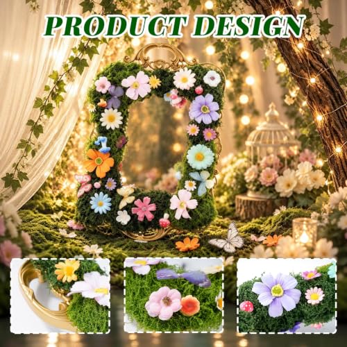 Enchanted Forest Wall Mirror Handmade Moss Fairy Decor