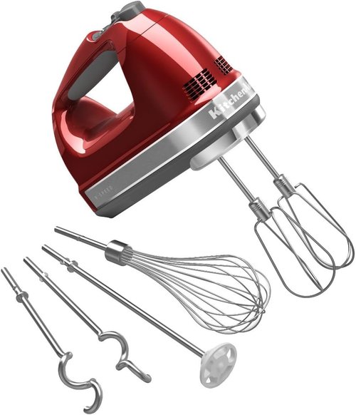 KitchenAid 9-Speed Hand Mixer - Powerful Performance for Effortless Baking | Sleek Design