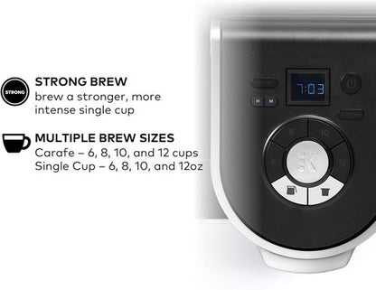 Keurig K-Duo Coffee Maker - Single Serve & Carafe Brewing, 60oz Reservoir, Programmable, Black