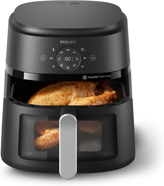 Philips Air Fryer - 13-in-1 Multi-Cooker with 6.6 Quarts Capacity & Cooking Window, Black