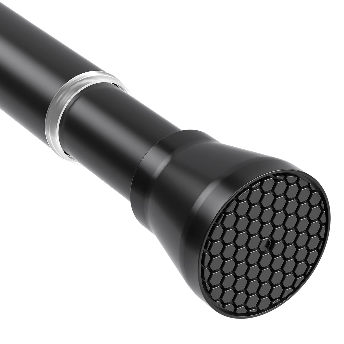 Tension Rods for Windows 28 to 48 Inch Black Curtain Rods no Drilling Tension Curtain Rod Adjustable Curtain Rods Expandable Pressure Spring Tension rod for Closet, Doorway