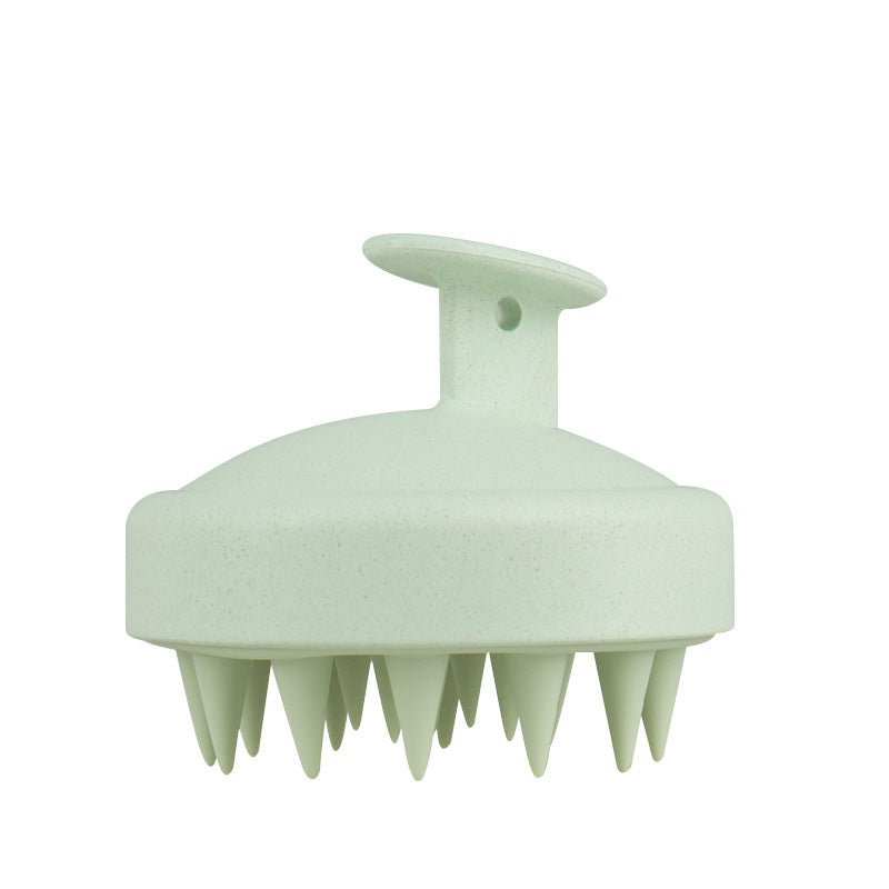 Wheat Straw Silicone Shampoo Brush Scalp Massager