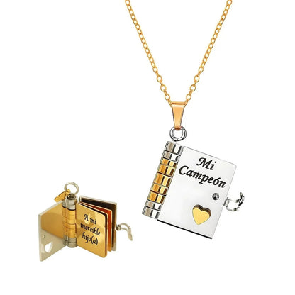 Engravable Heart Geometric Titanium Steel Necklace