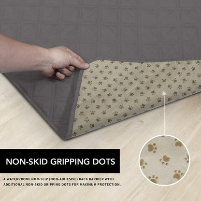 Easy-Going 100% Waterproof Dog Bed Cover, Non-Slip Pet Blanket for Furniture, Washable Couch Cover, Repleasement Sofa Cover (68x82 in,Gray)