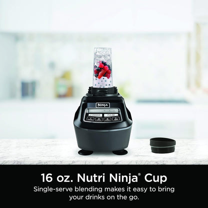 Ninja Kitchen System - All-in-One Food Processor & Blender for Smoothies | Includes Pitcher, Travel Cup & 8-Cup Bowl | Perfect for Salsa, Dough, Shakes & Frozen Drinks | 120 Volts | Black | BL770AMZ