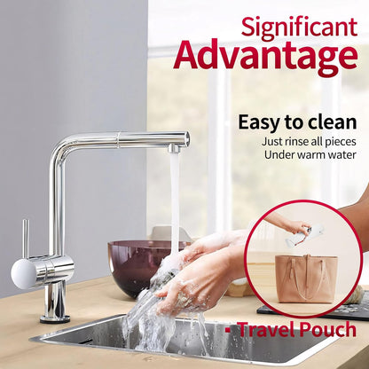 Wine Aerator Pourer Spout Rich Bubbles Decanter Spout Wine Air Aerator Improved Flavor Aerating Pourer Professional Quality Wine Pourer Aerator No-Drip Wine Accessories Gift for Wine Lover