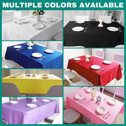 Pink Plastic Table Cloths by [Brand Name] - 20 Pack Disposable Table Covers for Rectangular Tables | 54 x 108 Inches
