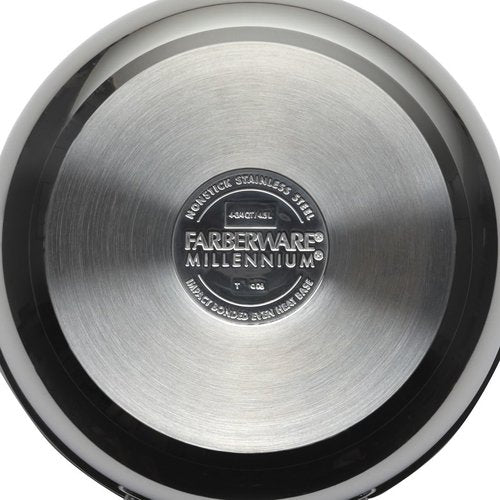 Farberware Millennium Stainless Steel Frying Pan - Nonstick 10 Inch Skillet in Silver