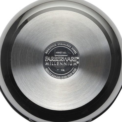 Farberware Millennium Stainless Steel Frying Pan - Nonstick 10 Inch Skillet in Silver
