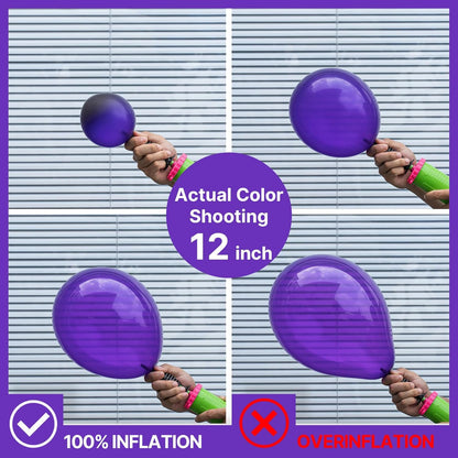 PartyWoo Dark Purple Balloons - 50 Pcs Mini 5-Inch Royal Purple for Graduation & Celebrations