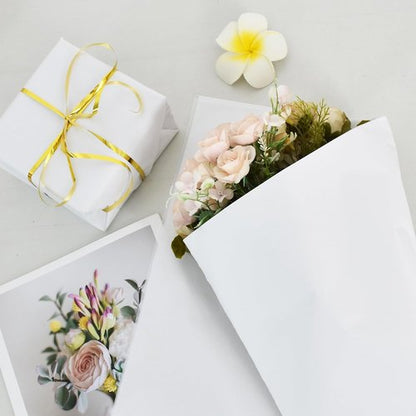 BEISHIDA 100 Sheets White Tissue Paper Bulk, Wrapping Tissue Paper for Gift Bags, 14 x 20 Inch Gift Wrap for Halloween Birthday Wedding Graduation DIY Crafts Holiday Flowers