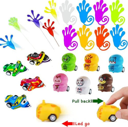 128 Pcs Treasure Box Toys - Kids Easter Egg Fillers & Fidget Prizes for Classroom & Parties