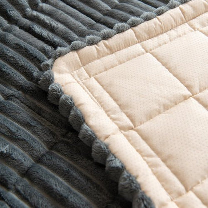 Gumfolk Pet Couch Covers for Sofa Slipcovers Couch Protector for Dogs Washable Cushion Cover, Sofa Pad Blanket Furniture, Dark Grey, 27in*59in