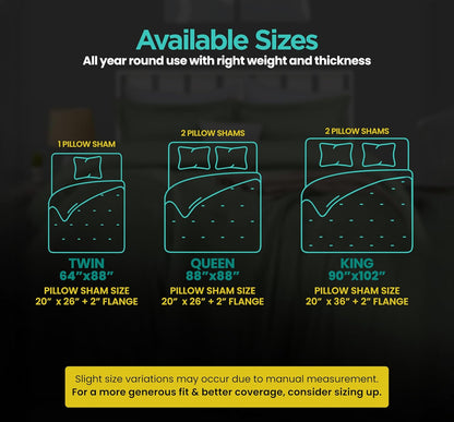 Utopia Bedding Queen Comforter Set - 3 Piece Sage Green Down Alternative Bedding | Soft 88"x88" Comforter & 20"x26" Shams
