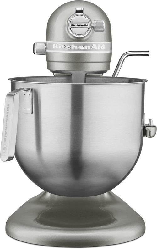 KitchenAid 8-Quart Commercial Countertop Mixer - 10-Speed Gear-Driven in Contour Silver