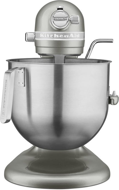 KitchenAid 8-Quart Commercial Countertop Mixer - 10-Speed Gear-Driven in Contour Silver