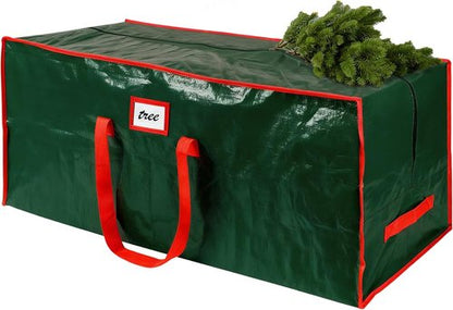 FUCDTEFC Christmas Tree Storage Bag - Heavy Duty 7.5 Ft Waterproof Container with Reinforced Handles & Dual Zippers | Green