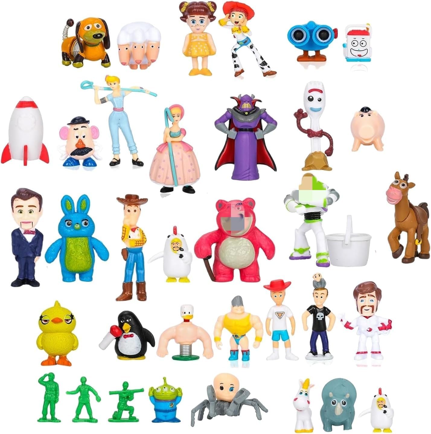 NLIEOPDA Anime Figurines Set - 36-Pack Woody & Buzz Lightyear PVC Collectibles
