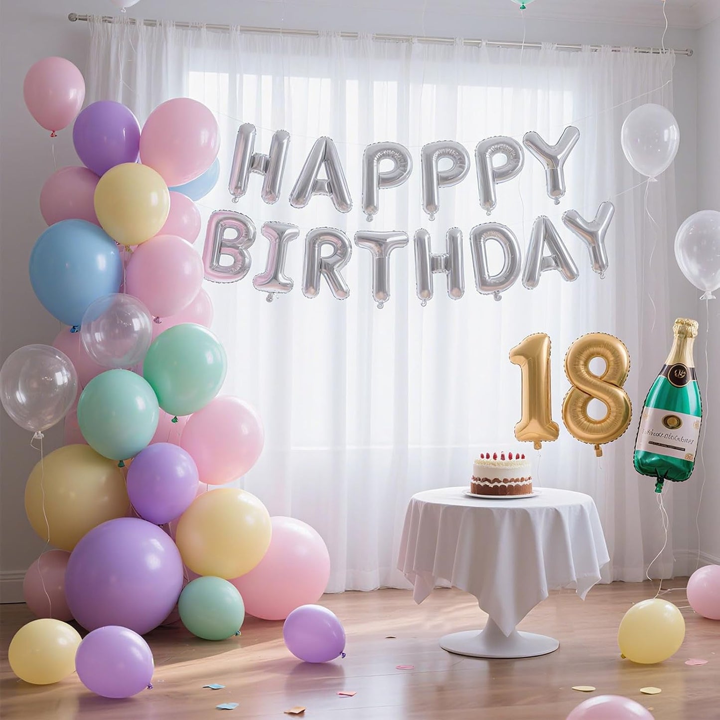 Skiennix 12-Inch Pastel Balloons - 100 Assorted Macaron Latex Party Balloons for Birthday & Baby Shower Decor