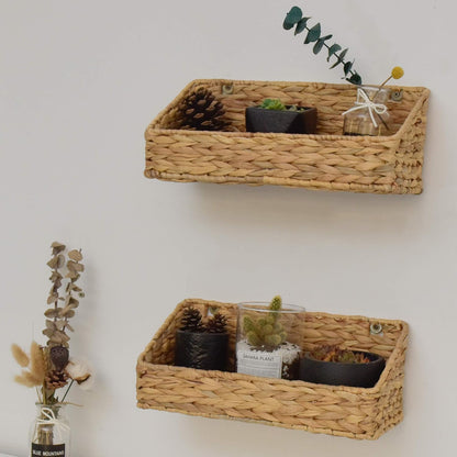 StorageWorks Hand-Woven Storage Baskets Set - Stylish Organization Bins for Home Decor