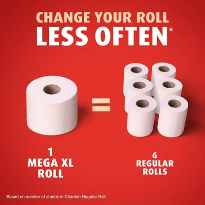 Charmin Ultra Strong Toilet Paper - 6 Mega Rolls (24 Regular) | 2-Ply, Soft & Durable