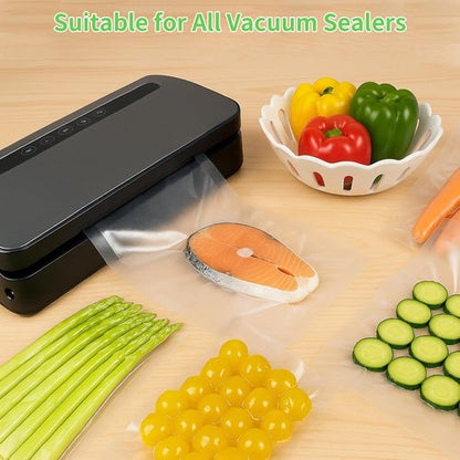MakMeFre Vacuum Sealer Bags Rolls - Heavy Duty, BPA Free, 11” x 150’ for Sous Vide & Food Storage