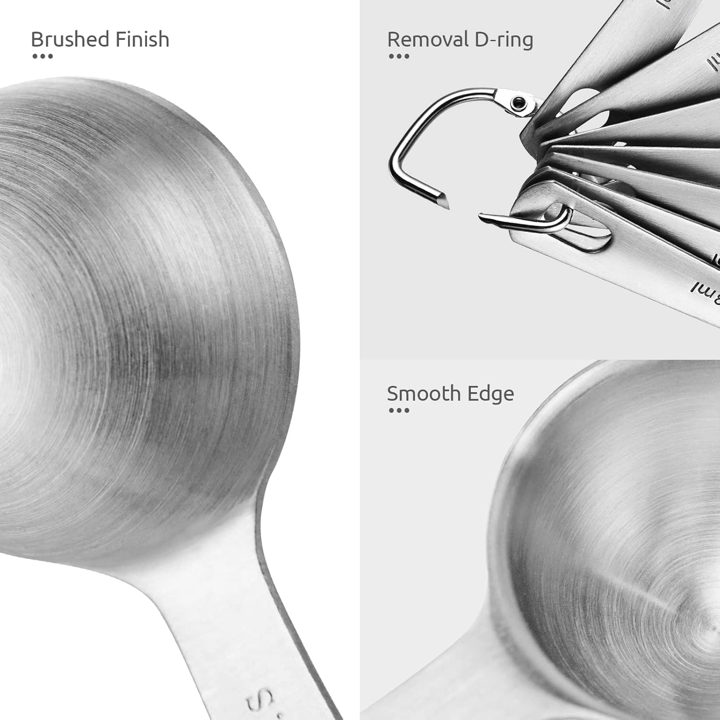 U-Taste 7-Piece Stainless Steel Measuring Spoons Set - Precision for Dry & Liquid Ingredients