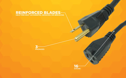 Woods Extension Cord (15 foot Black)