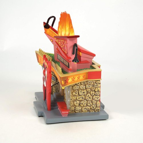 Department 56 Beetlejuice Village - Dante's Inferno Lounge Lit Building | 6.69 Inch, Multicolor Decor