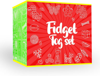 Skiennix Fidget Toys - 160 Pack Sensory Party Favors for Kids | Ideal for Autism & Classroom Prizes