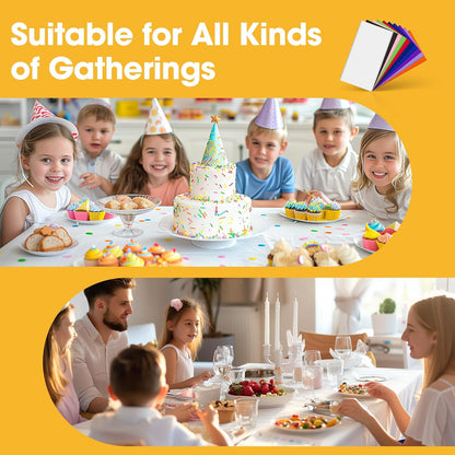 Niuara Disposable Tablecloths - Waterproof 54" × 108" Rectangle Covers | 30 Pack for Parties & Gatherings