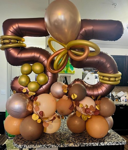 40 Inch Coffee Brown Number 8 Balloon | Perfect for 8th Birthday Parties, Weddings & Graduations