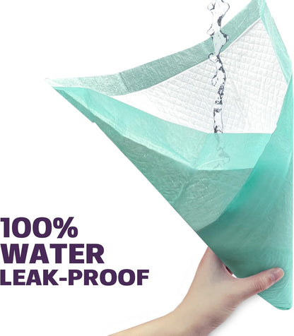 Skiennix Disposable Bed Pads - Super Absorbent & Waterproof Incontinence Pads | 17 x 24 Inches (100 Count)