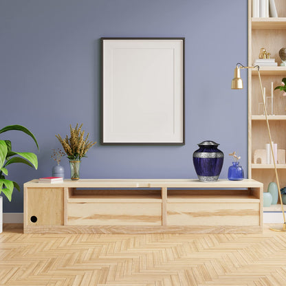 Purple Urns for Human Ashes Adult Large Standard Size Funeral Memorial Earns, Handcrafted Cremation Urns, Up to 200 lbs Adult Male Female Ashes, Burial Containers for Dad Women Men