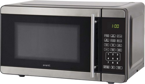 Avanti Microwave Oven - 700-Watt Compact Design with 6 Pre-Cooking Settings | 0.7 Cu.Ft. Metallic Finish