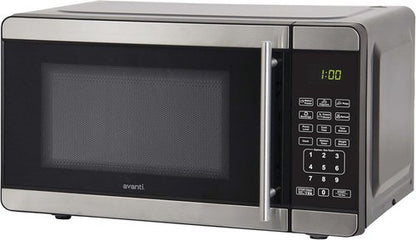 Avanti Microwave Oven - 700-Watt Compact Design with 6 Pre-Cooking Settings | 0.7 Cu.Ft. Metallic Finish