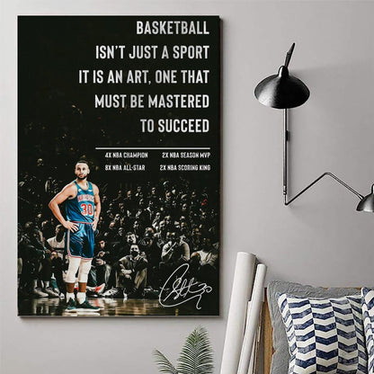 Sports Star Stephen Curry Signed Inspirational Poster Personal Record Decorative Painting Canvas Wall Art Living Room Aesthetic Posters For Boys Bedroom Teens Room. Painting - Single 2-3-Unframe-style