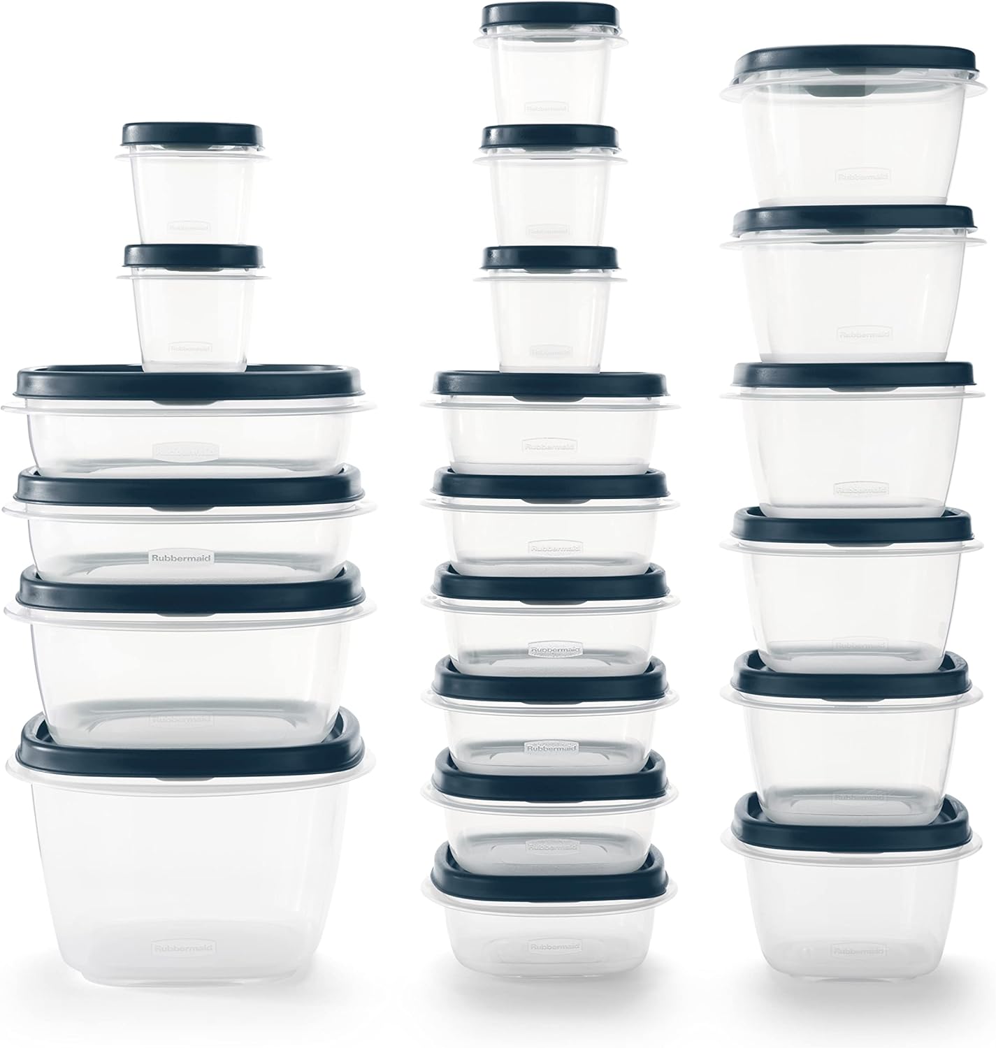 Rubbermaid EasyFindLids Food Storage Containers - Special-Edition Insignia Blue | 42 Pieces
