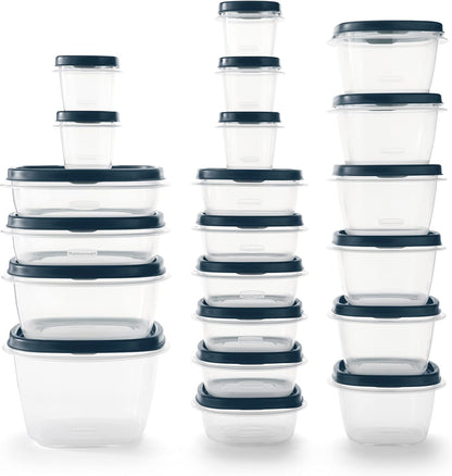Rubbermaid EasyFindLids Food Storage Containers - Special-Edition Insignia Blue | 42 Pieces