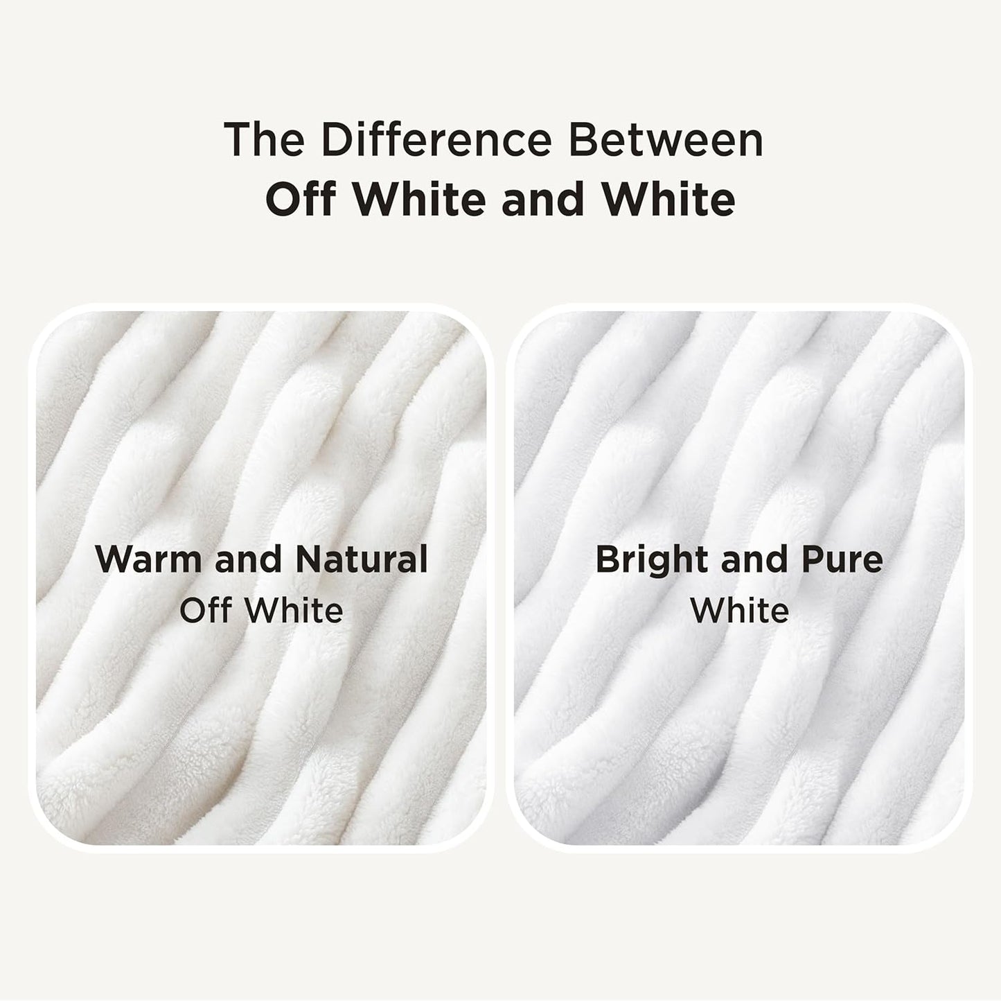 Bedsure GentleSoft Throw Blanket - Cozy Bright White Couch Blanket, Perfect for Women & Girls, 50x60 Inches