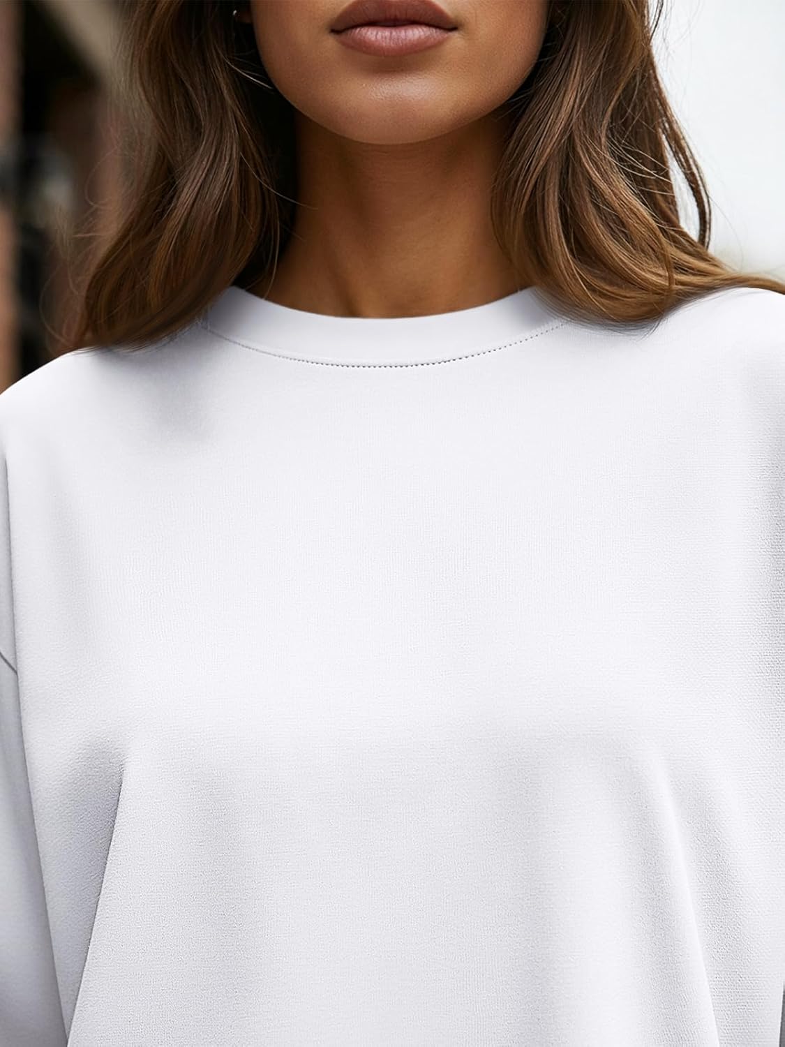 Trendy Queen Oversized Long Sleeve T-Shirt - Casual Spring & Fall Basic Tee for Women