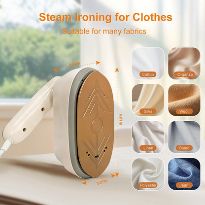 Skiennix 2-in-1 Garment Steamer - 1200W Handheld Clothes Steamer with LED Display & 15s Heat-Up