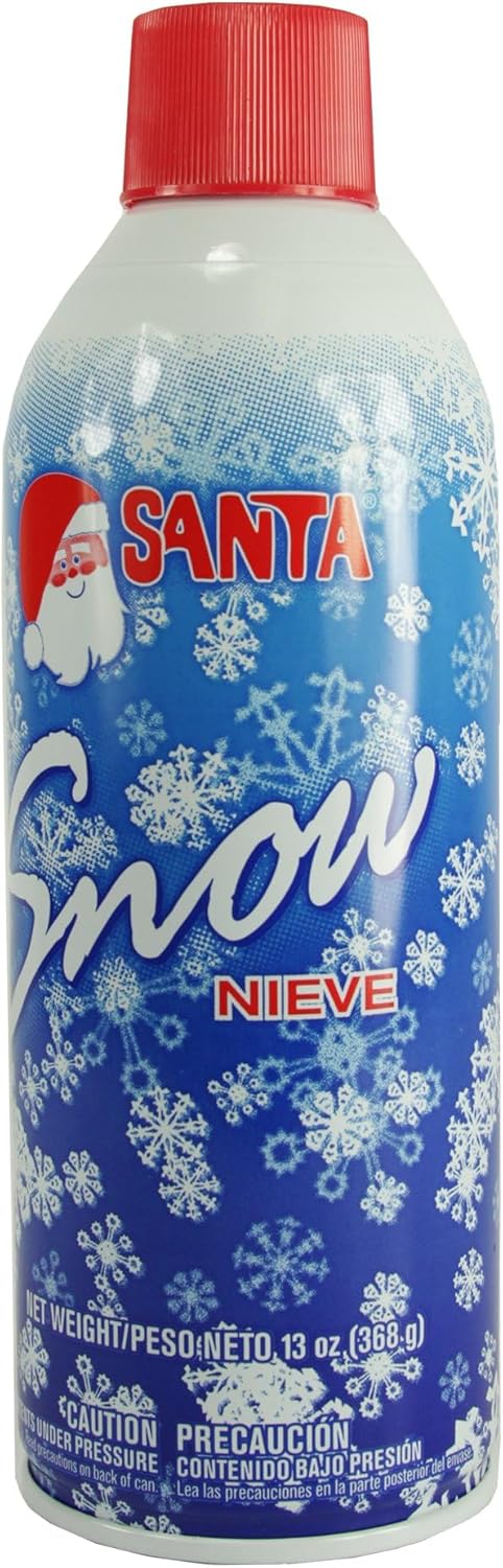 Santa Christmas Tree Snow Spray - 13 Ounces | Perfect for Wreaths and Mirrors