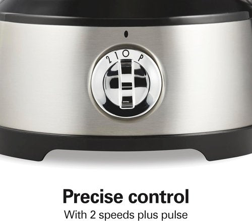Hamilton Beach Food Processor - 10-Cup Vegetable Chopper with Easy Clean Bowl Scraper | Black & Stainless Steel