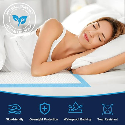 AAY Heavy Duty Disposable Bed Pads - Extra Large 36"X44" Super Absorbent Waterproof Underpads (20pcs)